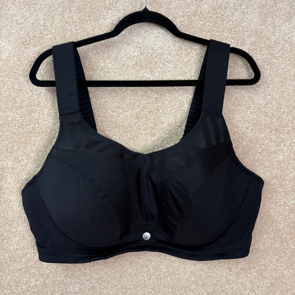 LIVI ACTIVE Sports Bra Womens 44DDD Black High Impact Underwire Molded 44 DDD